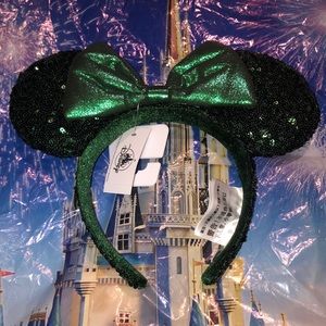 Disney Parks Green Emerald Ears Headband